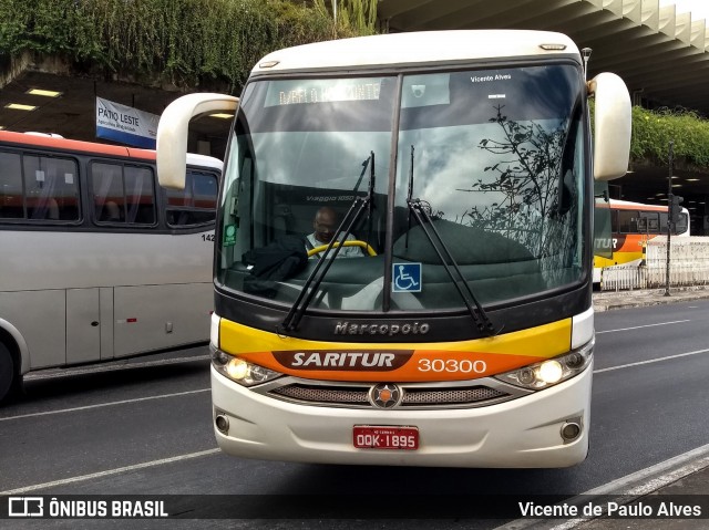 Saritur - Santa Rita Transporte Urbano e Rodoviário 30300 na cidade de Belo Horizonte, Minas Gerais, Brasil, por Vicente de Paulo Alves. ID da foto: 7722181.