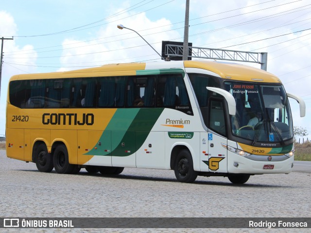 Empresa Gontijo de Transportes 21420 na cidade de Messias, Alagoas, Brasil, por Rodrigo Fonseca. ID da foto: 7719685.