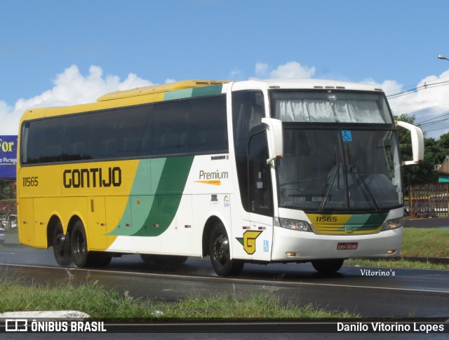 Empresa Gontijo de Transportes 11565 na cidade de Foz do Iguaçu, Paraná, Brasil, por Danilo Vitorino Lopes. ID da foto: 7719925.