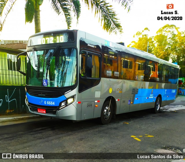 Transwolff Transportes e Turismo 6 6684 na cidade de São Paulo, São Paulo, Brasil, por Lucas Santos da Silva. Número da foto: #7720893.