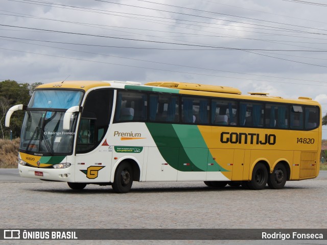 Empresa Gontijo de Transportes 14820 na cidade de Messias, Alagoas, Brasil, por Rodrigo Fonseca. ID da foto: 7719846.