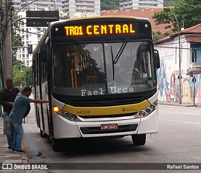 Real Auto Ônibus A41334 na cidade de Rio de Janeiro, Rio de Janeiro, Brasil, por Rafael Santos. ID da foto: 7721816.