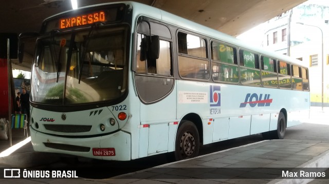 SOUL - Sociedade de Ônibus União Ltda. 7022 na cidade de Porto Alegre, Rio Grande do Sul, Brasil, por Max Ramos. Número da foto: #7721628.