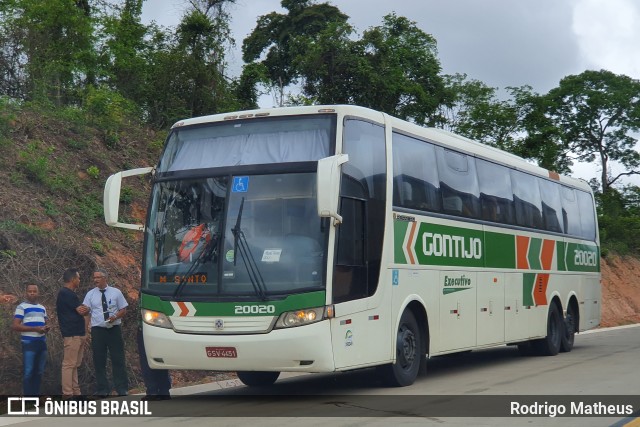 Empresa Gontijo de Transportes 20020 na cidade de Bom Jesus do Amparo, Minas Gerais, Brasil, por Rodrigo Matheus. ID da foto: 7721729.