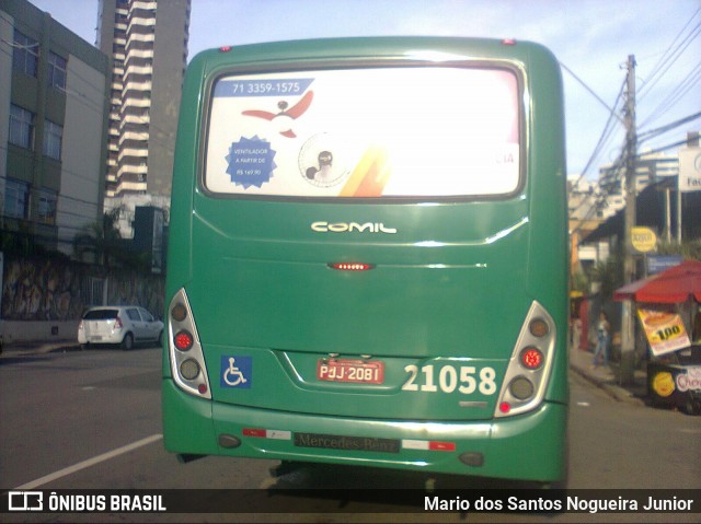 OT Trans - Ótima Salvador Transportes 21058 na cidade de Salvador, Bahia, Brasil, por Mario dos Santos Nogueira Junior. Número da foto: #7720159.