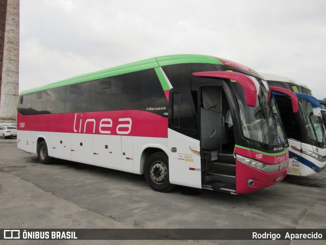 Linea Transportes e Turismo Ltda. 1307 na cidade de São Paulo, São Paulo, Brasil, por Rodrigo  Aparecido. Número da foto: #7719536.