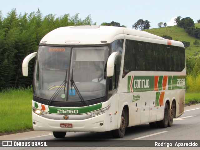 Empresa Gontijo de Transportes 21260 na cidade de São Gonçalo do Sapucaí, Minas Gerais, Brasil, por Rodrigo  Aparecido. Número da foto: #7719616.