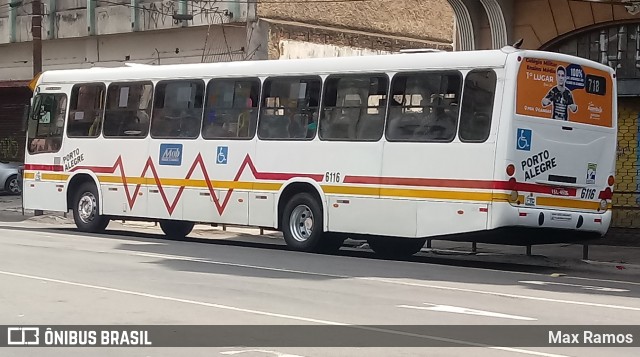 Auto Viação Navegantes 6116 na cidade de Porto Alegre, Rio Grande do Sul, Brasil, por Max Ramos. Número da foto: #7722020.