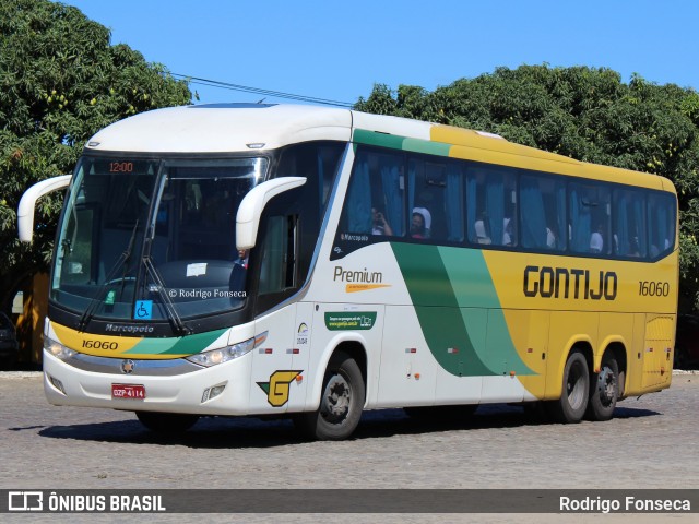 Empresa Gontijo de Transportes 16060 na cidade de Vitória da Conquista, Bahia, Brasil, por Rodrigo Fonseca. Número da foto: #7719657.