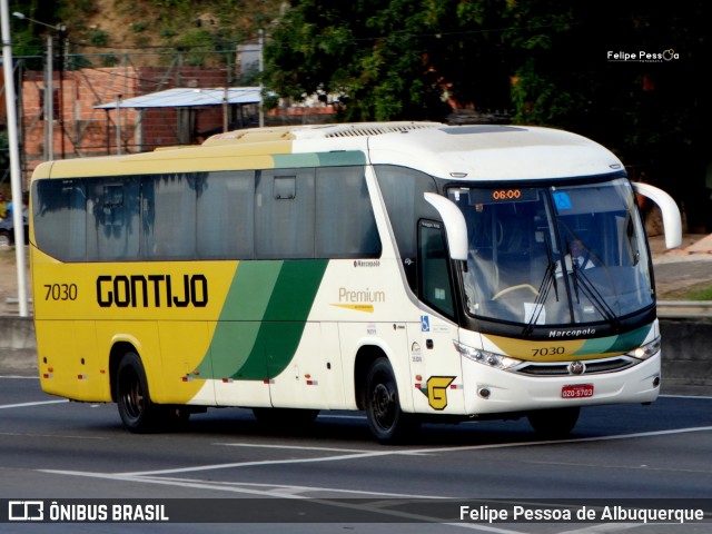 Empresa Gontijo de Transportes 7030 na cidade de Salvador, Bahia, Brasil, por Felipe Pessoa de Albuquerque. ID da foto: 7720175.