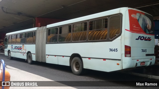 SOUL - Sociedade de Ônibus União Ltda. 7445 na cidade de Porto Alegre, Rio Grande do Sul, Brasil, por Max Ramos. ID da foto: 7721622.