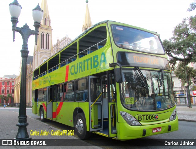 Transporte Coletivo Glória BT009 na cidade de Curitiba, Paraná, Brasil, por Carlos Júnior. ID da foto: 7720962.