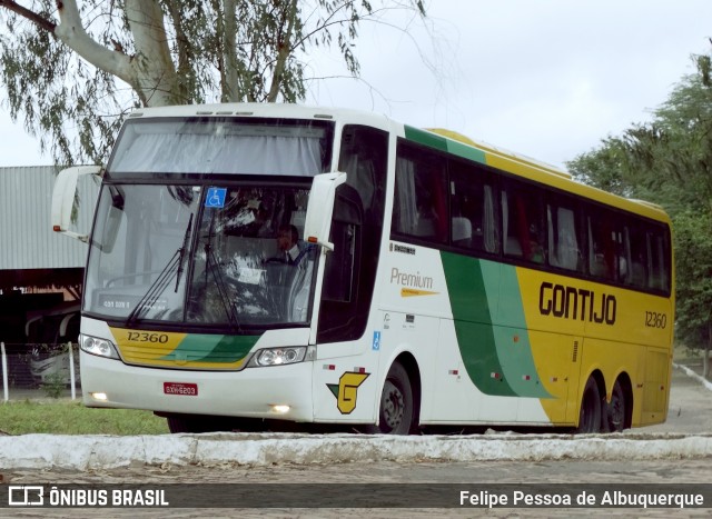 Empresa Gontijo de Transportes 12360 na cidade de Senhor do Bonfim, Bahia, Brasil, por Felipe Pessoa de Albuquerque. ID da foto: 7720129.