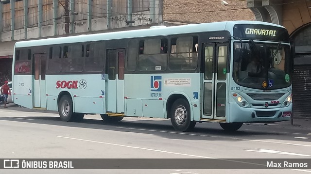 SOGIL - Sociedade de Ônibus Gigante Ltda. 5102 na cidade de Porto Alegre, Rio Grande do Sul, Brasil, por Max Ramos. Número da foto: #7723474.
