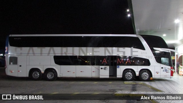 Auto Viação Catarinense 3713 na cidade de Quatro Barras, Paraná, Brasil, por Alex Ramos Ribeiro. Número da foto: #7726450.