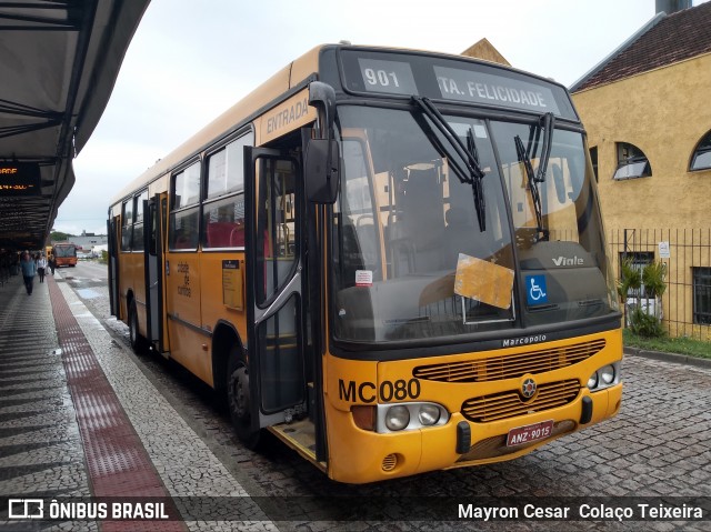 Auto Viação Mercês MC080 na cidade de Curitiba, Paraná, Brasil, por Mayron Cesar  Colaço Teixeira. Número da foto: #7723723.