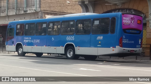 SOPAL - Sociedade de Ônibus Porto-Alegrense Ltda. 6605 na cidade de Porto Alegre, Rio Grande do Sul, Brasil, por Max Ramos. Número da foto: #7723466.