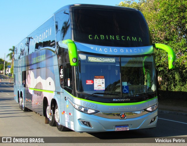 Viação Garcia 86095 na cidade de Curitiba, Paraná, Brasil, por Vinicius Petris. ID da foto: 7723232.