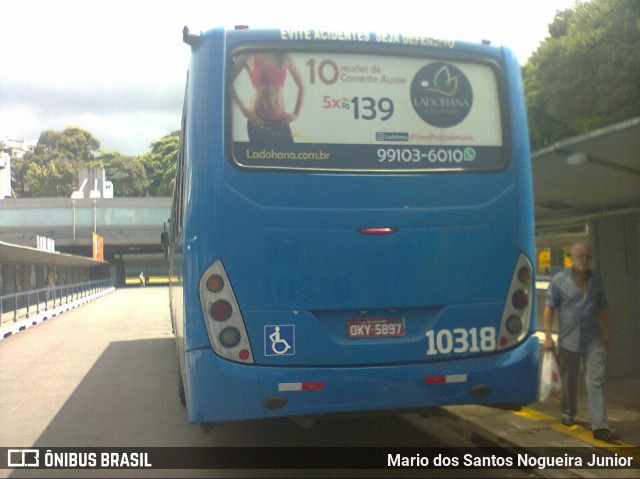 Concessionária Salvador Norte - CSN Transportes 10318 na cidade de Salvador, Bahia, Brasil, por Mario dos Santos Nogueira Junior. Número da foto: #7723221.