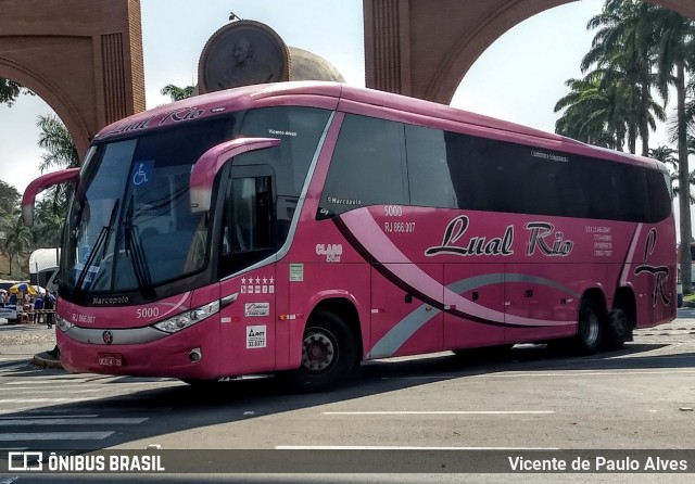 Lual Rio Turismo e Fretamento 5000 na cidade de Aparecida, São Paulo, Brasil, por Vicente de Paulo Alves. Número da foto: #7726433.