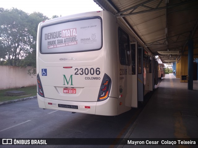 Viação Colombo 23006 na cidade de Colombo, Paraná, Brasil, por Mayron Cesar  Colaço Teixeira. ID da foto: 7723654.