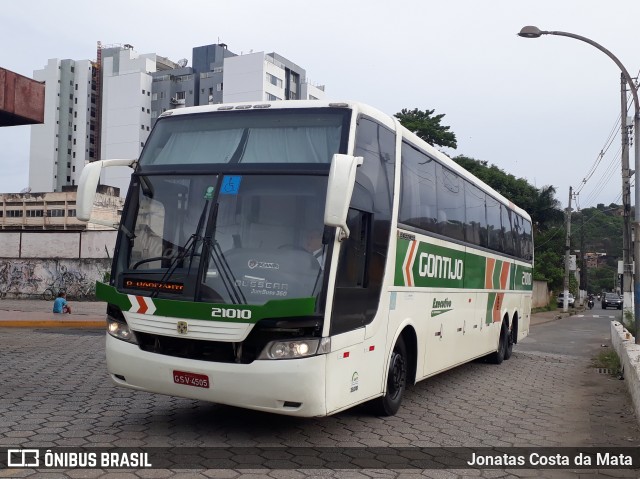 Empresa Gontijo de Transportes 21010 na cidade de Coronel Fabriciano, Minas Gerais, Brasil, por Jonatas Costa da Mata. ID da foto: 7723152.