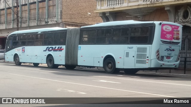 SOUL - Sociedade de Ônibus União Ltda. 7487 na cidade de Porto Alegre, Rio Grande do Sul, Brasil, por Max Ramos. Número da foto: #7723463.