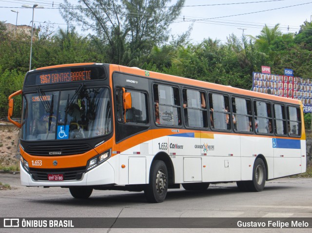 Itamaracá Transportes 1.653 na cidade de Paulista, Pernambuco, Brasil, por Gustavo Felipe Melo. ID da foto: 7725674.