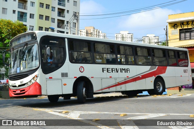 Viação Fervima 667 na cidade de Taboão da Serra, São Paulo, Brasil, por Eduardo Ribeiro. Número da foto: #7726480.