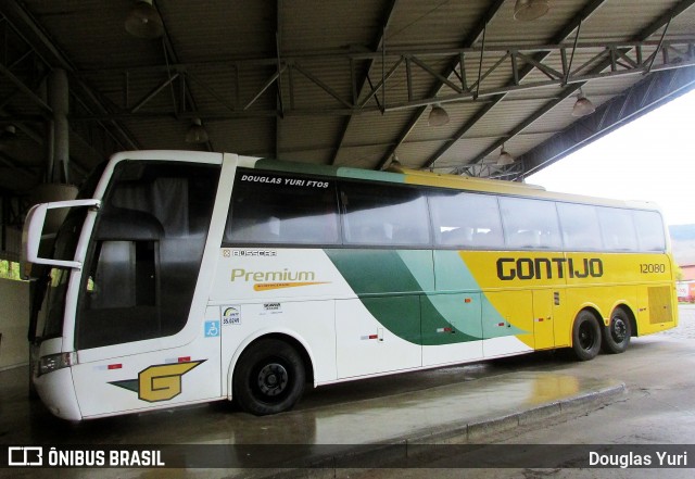 Empresa Gontijo de Transportes 12080 na cidade de João Monlevade, Minas Gerais, Brasil, por Douglas Yuri. Número da foto: #7724081.