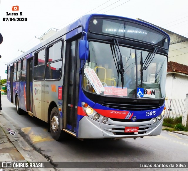 Viação Miracatiba 15.815 na cidade de Embu-Guaçu, São Paulo, Brasil, por Lucas Santos da Silva. Número da foto: #7725102.
