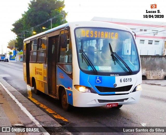 Transwolff Transportes e Turismo 6 6519 na cidade de São Paulo, São Paulo, Brasil, por Lucas Santos da Silva. Número da foto: #7724974.