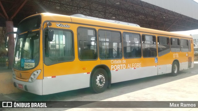 Companhia Carris Porto-Alegrense 0778 na cidade de Porto Alegre, Rio Grande do Sul, Brasil, por Max Ramos. ID da foto: 7728039.