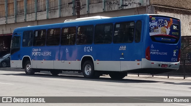 Auto Viação Navegantes 6124 na cidade de Porto Alegre, Rio Grande do Sul, Brasil, por Max Ramos. ID da foto: 7728024.