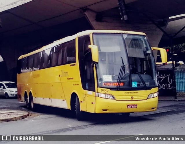 Viação Itapemirim 9557 na cidade de Belo Horizonte, Minas Gerais, Brasil, por Vicente de Paulo Alves. ID da foto: 7730767.