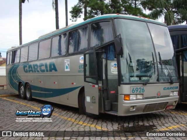 Viação Garcia 6926 na cidade de Londrina, Paraná, Brasil, por Emerson Dorneles. ID da foto: 7728178.