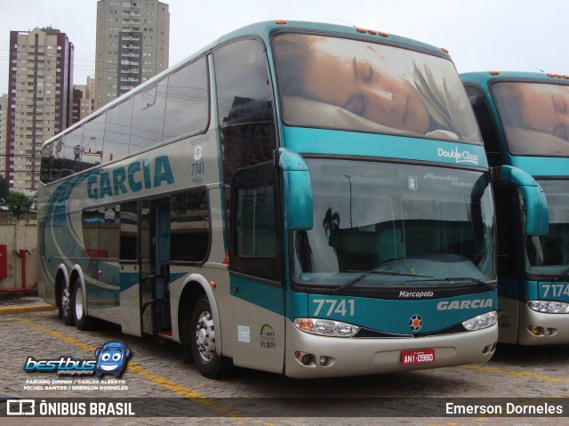 Viação Garcia 7741 na cidade de Londrina, Paraná, Brasil, por Emerson Dorneles. ID da foto: 7728182.