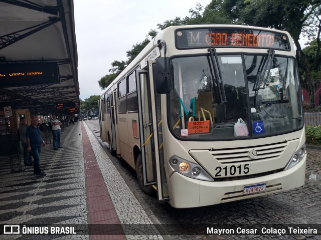 Auto Viação São Braz 21015 na cidade de Curitiba, Paraná, Brasil, por Mayron Cesar  Colaço Teixeira. ID da foto: 7727169.