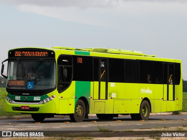 EMVIPI - Empresa Viação Piauí 01092 na cidade de Teresina, Piauí, Brasil, por João Victor. Número da foto: #7731216.