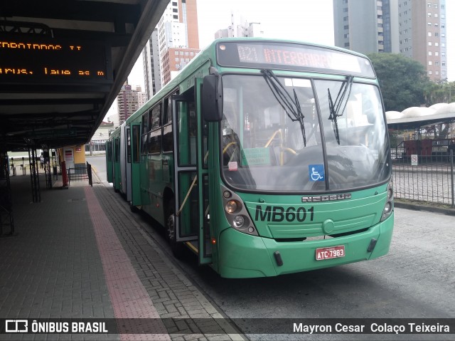 Auto Viação Mercês MB601 na cidade de Curitiba, Paraná, Brasil, por Mayron Cesar  Colaço Teixeira. ID da foto: 7730166.