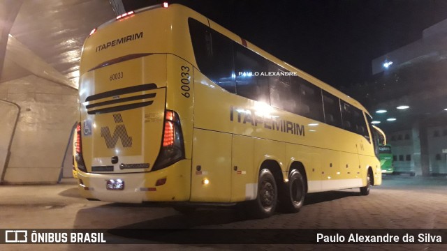 Viação Itapemirim 60033 na cidade de Belo Horizonte, Minas Gerais, Brasil, por Paulo Alexandre da Silva. ID da foto: 7728140.