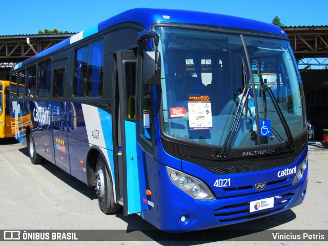 Cattani Transportes e Turismo 4021 na cidade de Curitiba, Paraná, Brasil, por Vinicius Petris. ID da foto: 7730466.