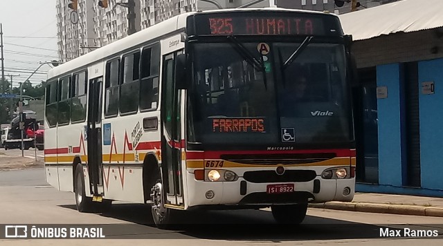 SOPAL - Sociedade de Ônibus Porto-Alegrense Ltda. 6674 na cidade de Porto Alegre, Rio Grande do Sul, Brasil, por Max Ramos. Número da foto: #7728037.