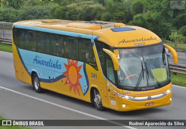Expresso Amarelinho 341 na cidade de Santa Isabel, São Paulo, Brasil, por Rudnei Aparecido da Silva. Número da foto: #7728641.