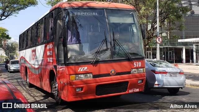 TEP Transporte 570 na cidade de Belo Horizonte, Minas Gerais, Brasil, por Ailton Alves. ID da foto: 7728882.