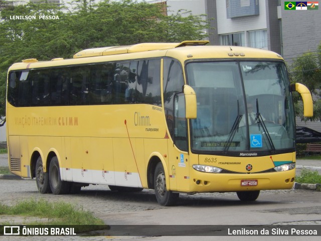 Viação Itapemirim 8635 na cidade de Caruaru, Pernambuco, Brasil, por Lenilson da Silva Pessoa. Número da foto: #7730686.
