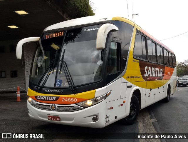 Saritur - Santa Rita Transporte Urbano e Rodoviário 24880 na cidade de Belo Horizonte, Minas Gerais, Brasil, por Vicente de Paulo Alves. Número da foto: #7734569.