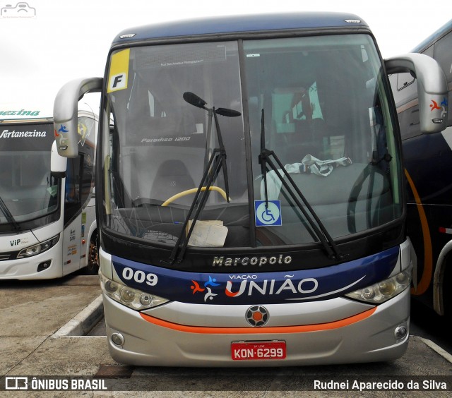 Viação União 009 na cidade de Aparecida, São Paulo, Brasil, por Rudnei Aparecido da Silva. Número da foto: #7732529.