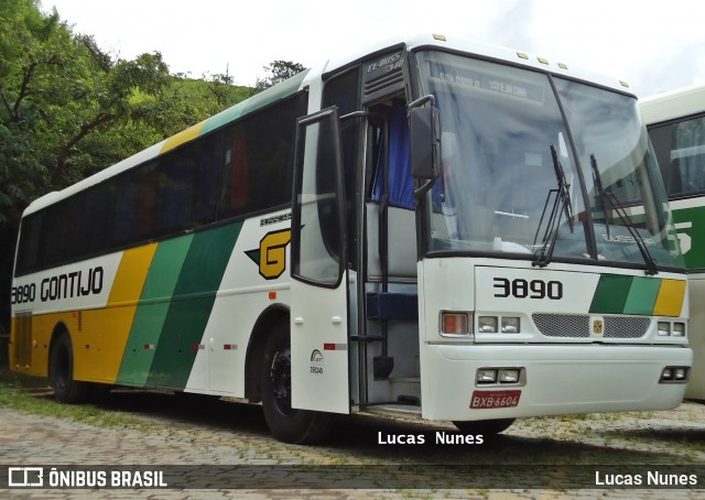 Empresa Gontijo de Transportes 3890 na cidade de Belo Horizonte, Minas Gerais, Brasil, por Lucas Nunes. ID da foto: 7732460.