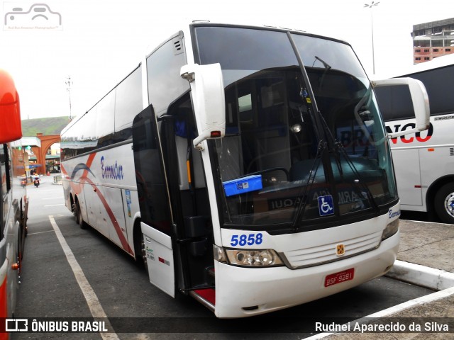 Barrostur - Barros Transporte e Turismo Ltda 5858 na cidade de Aparecida, São Paulo, Brasil, por Rudnei Aparecido da Silva. Número da foto: #7731990.